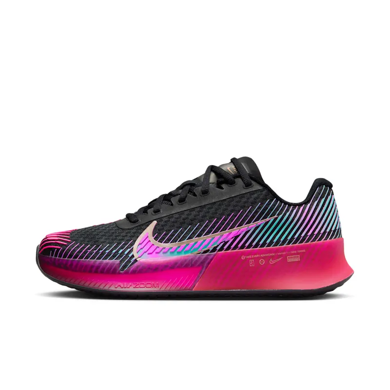 Nike Court Air Zoom Vapor 11 HC PRM Black Fireberry Fierce Pink | FD6694-001