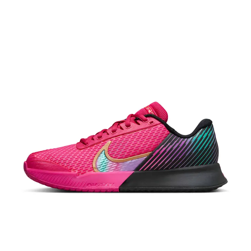 Nike Court Air Zoom Vapor Pro 2 Premium HC Fireberry “Fireberry / Black / Metallic Rose Gold” | FB7054-600