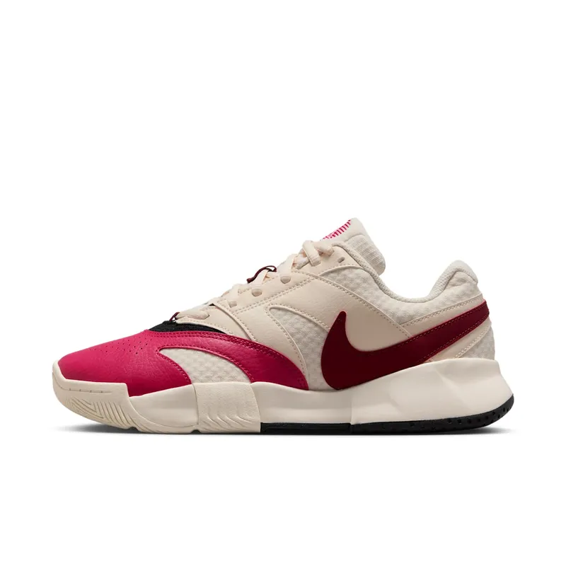 Nike Court Lite 4 Pale Ivory Sail Black Team Red | FD6575-103