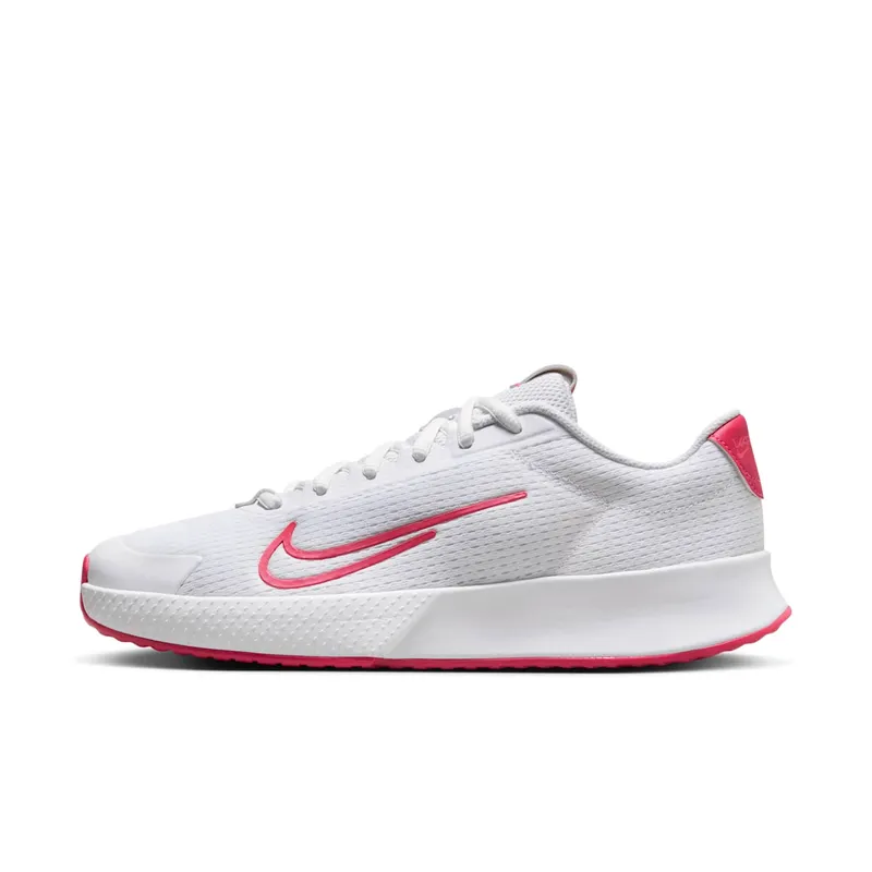 Nike Court Vapor Lite 2 HC White Hot Punch Crimson Tint Aster Pink | DV2019-108