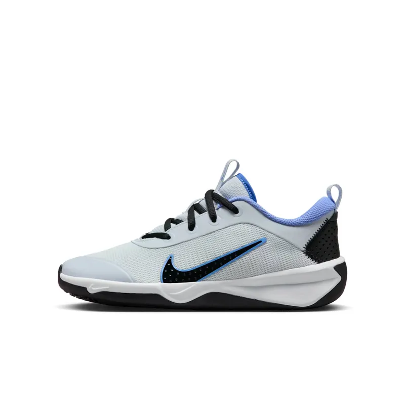 Nike Omni Multi-Court Football Grey Black Astronomy Blue Royal Pulse | DM9027-009
