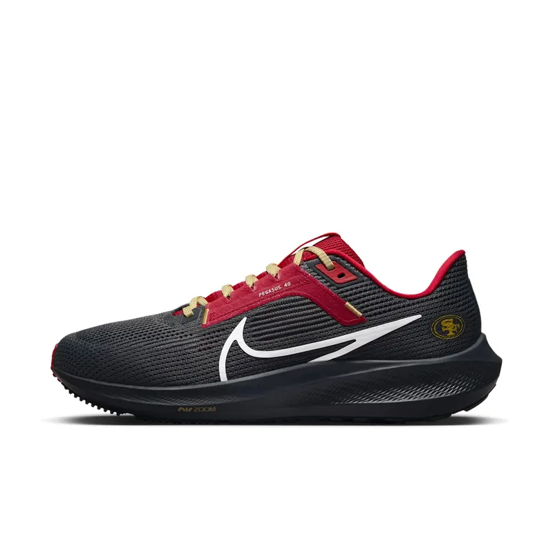 Nike Air Zoom Pegasus 40 San Francisco 49ers “Anthracite / Gym Red / Club Gold” | DZ5990-001