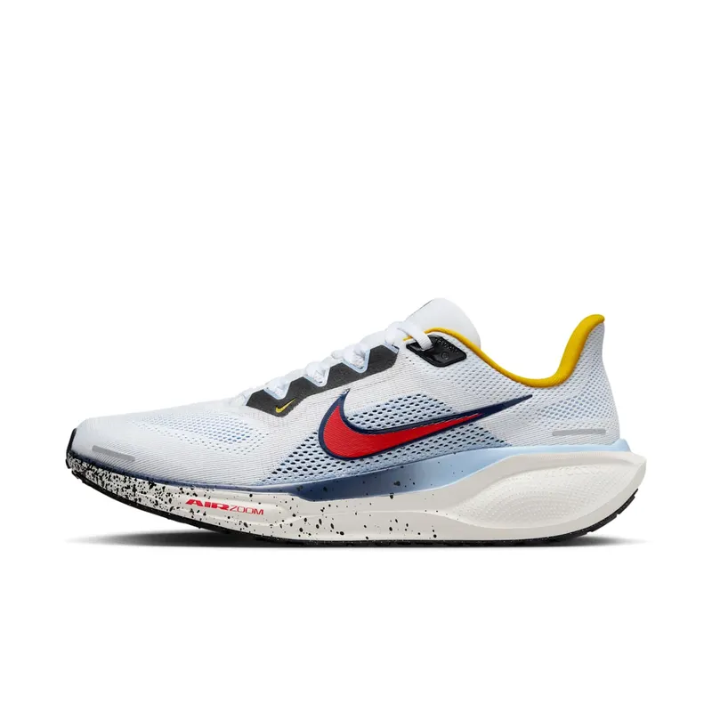 Nike Air Zoom Pegasus 41 White Psychic Blue Speed Red “White / Psychic Blue / Speed Yellow” | HJ9068-100