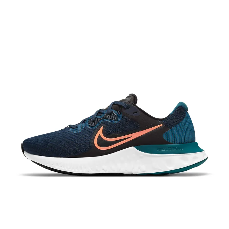 Nike Renew Run 2 Obsidian Bright Mango “Obsidian / Dark Teal Green / Laser Blue” | CU3504-400