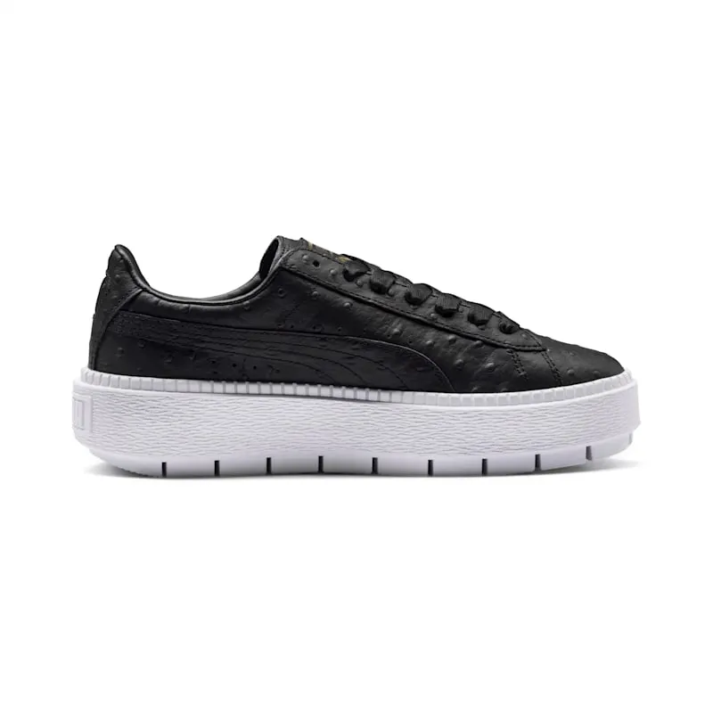Puma PLATFORM TRACE OSTRICH “Black Ostrich” | 366684-01
