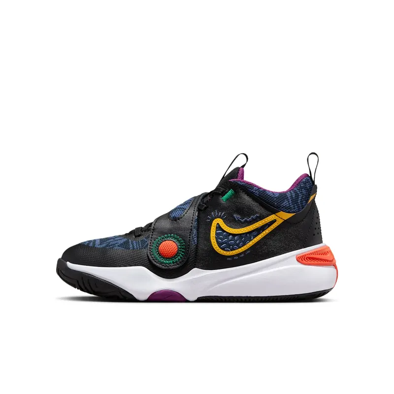 Nike Team Hustle D 11 SE Black Mystic Navy Cosmic Clay University Gold | FQ7375-001