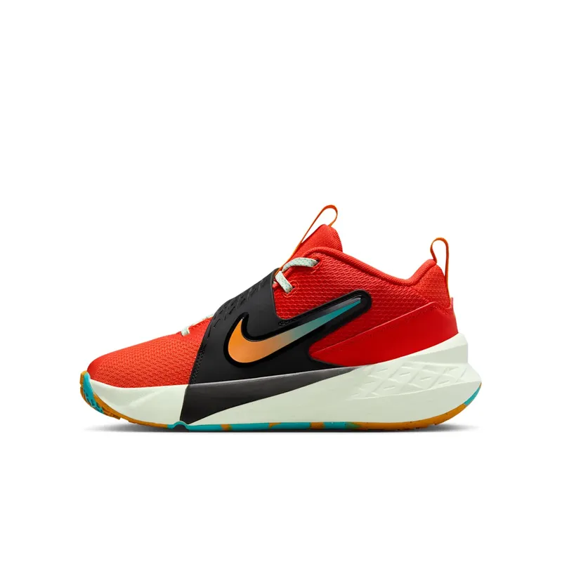 Nike Team Hustle D 12 Picante Red Dusty Cactus Volt Tint Orange Peel | HF6279-601