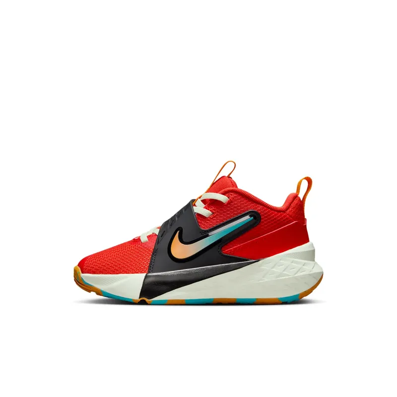 Nike Team Hustle D 12 Picante Red Dusty Cactus Volt Tint Orange Peel | HF6280-601