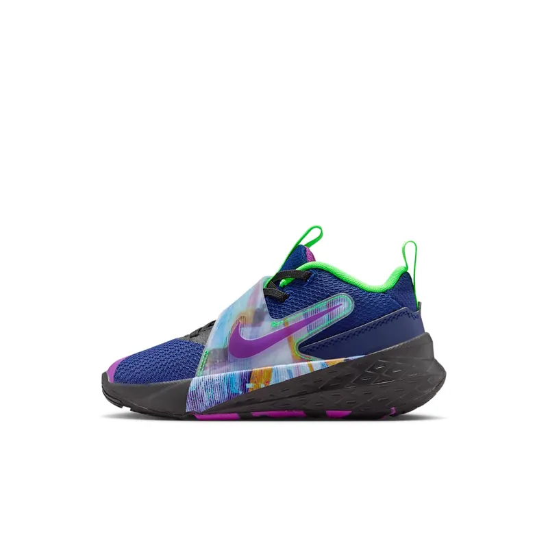 Nike Team Hustle D 12 Blue Void Green Strike Vivid Purple “Blue Void / Black / Green Strike” | HV2290-400