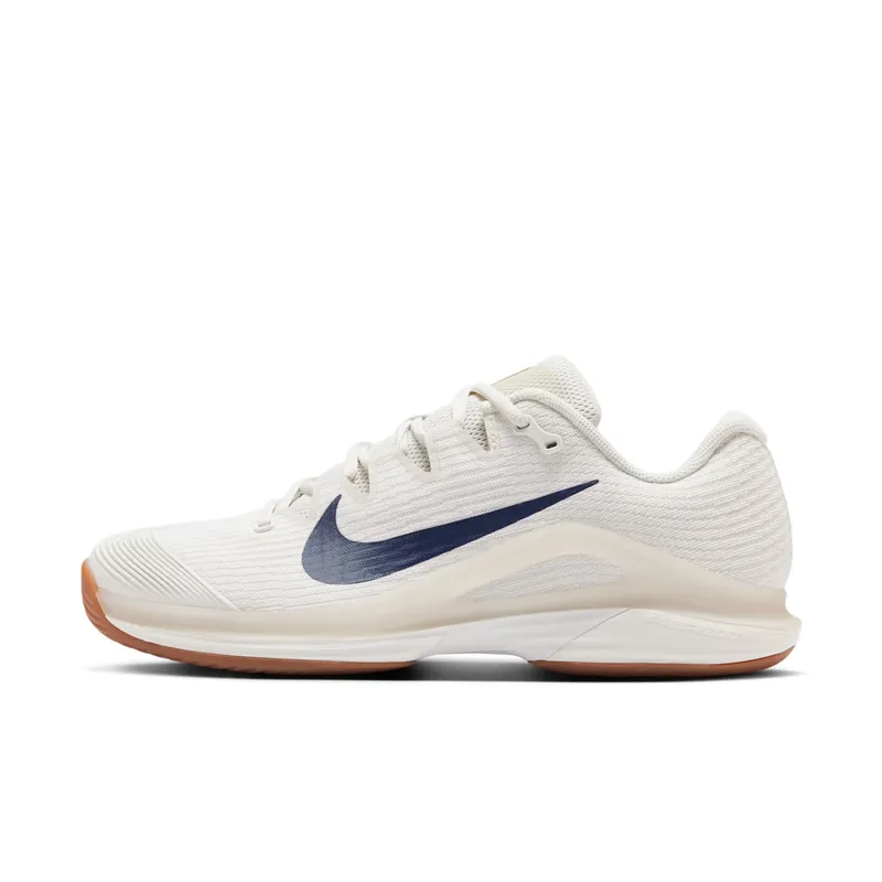 Nike Court Air Zoom Vapor 12 HC Summit White Phantom Gum Medium Brown Binary Blue | FV5552-100