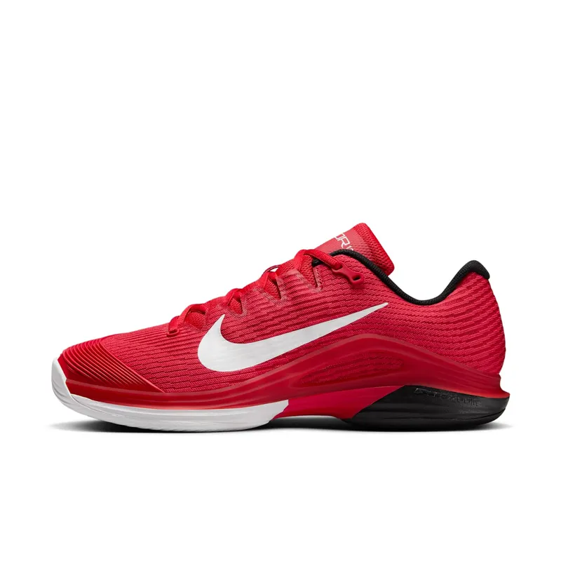 Nike Court Air Zoom Vapor 12 HC University Red Black Gym Red White | FV5552-600