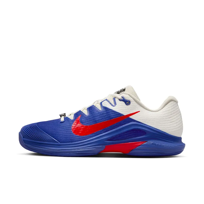 Nike Court Air Zoom Vapor 12 Premium HC Deep Night Light Crimson “Deep Night / Pale Ivory / Metallic Silver” | HJ6770-500