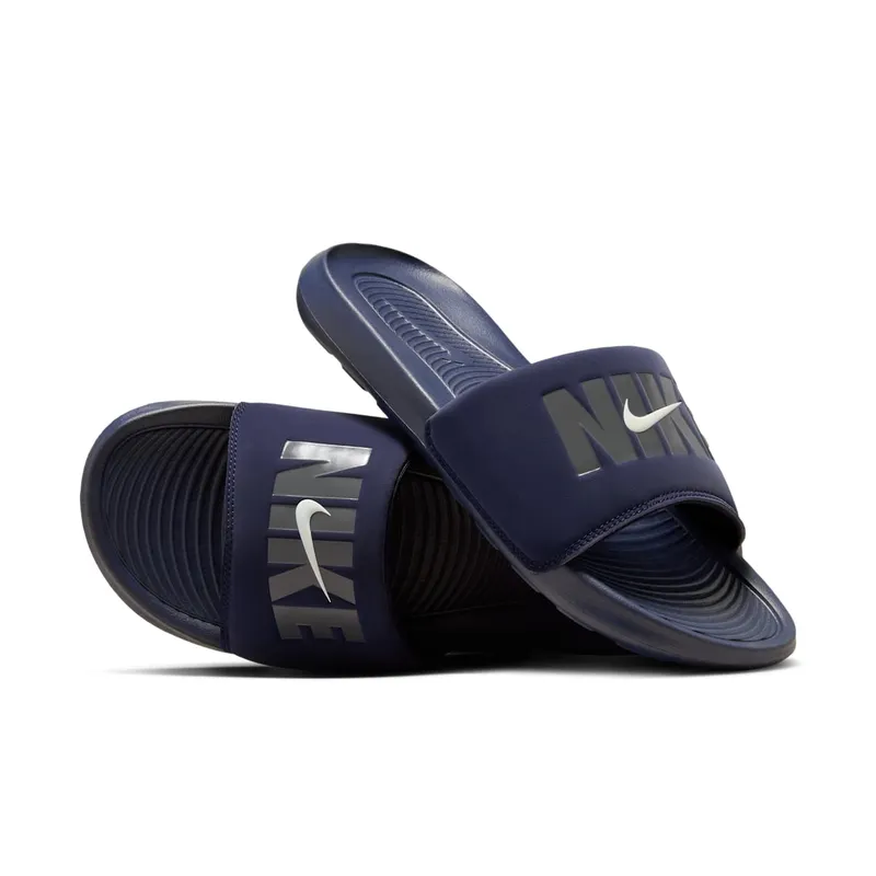 Nike Victori One Slide SE Obsidian Summit White Dark Grey | HQ2124-400