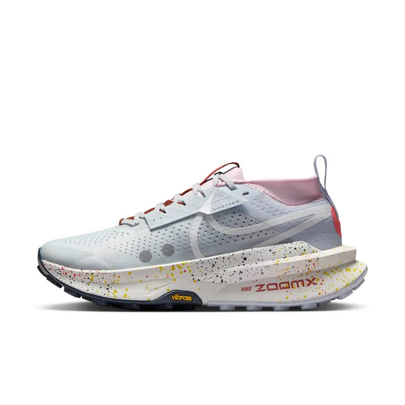 Nike ZoomX Zegama Trail 2 Pure Platinum Football Grey Pink Foam White | FD5191-006