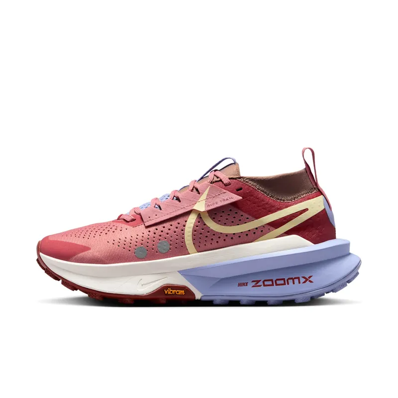 Nike ZoomX Zegama Trail 2 Red Stardust Mars Stone Lilac Ice Alabaster | FD5191-600