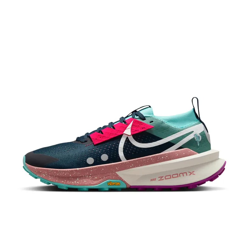 Nike ZoomX Zegama 2 Armory Navy Green Frost Vivid Grape Sail | FD5190-400