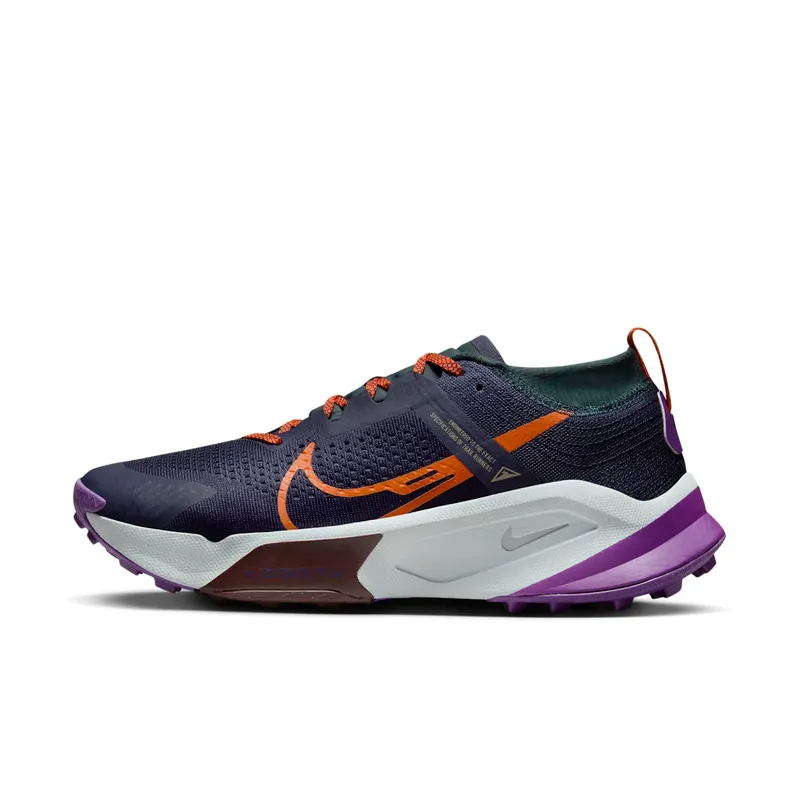 Nike ZoomX Zegama Purple Ink Deep Jungle Purple Cosmos Safety Orange | DH0623-500