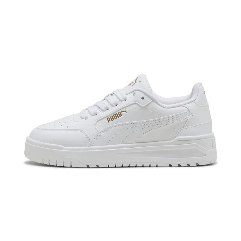 Puma Shuffle Downtown Low “Puma White / Puma White / Puma Gold” | 403739_01