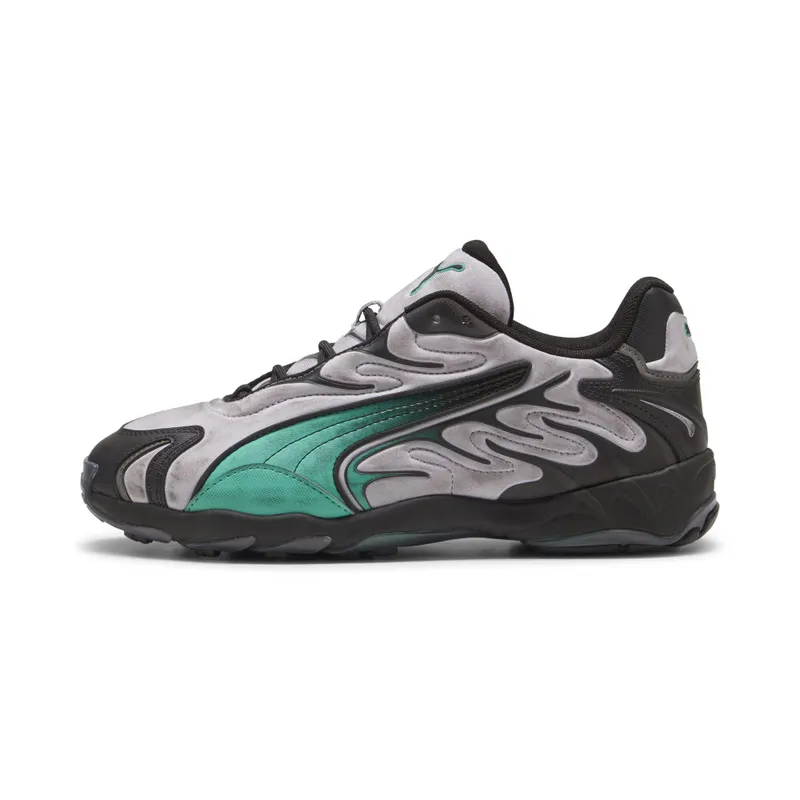 Puma Inhale Distressed “Vibrant Silver / Vibrant Green” | 404532_01