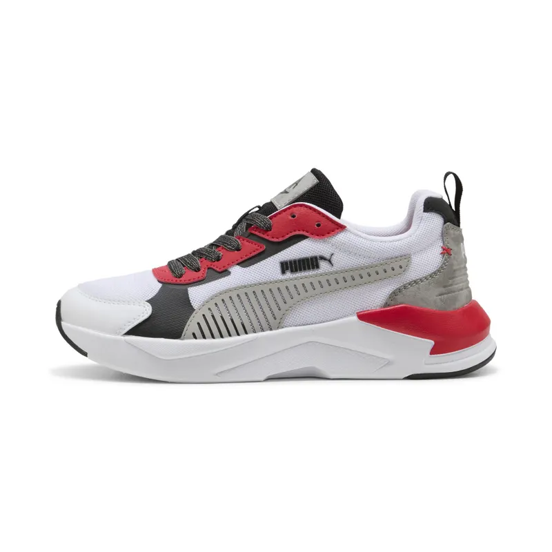 Puma X-Ray 3 MID 90s “Puma White / Gray Echo / For All Time Red” | 405023_01
