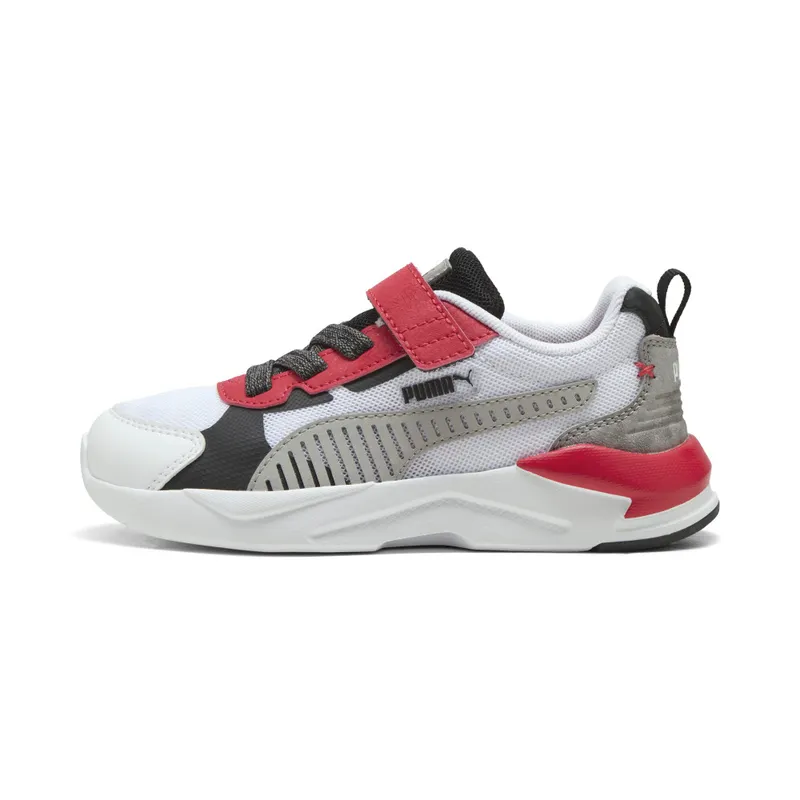 Puma X-Ray 3 MID 90s “Puma White / Gray Echo / For All Time Red” | 405024_01