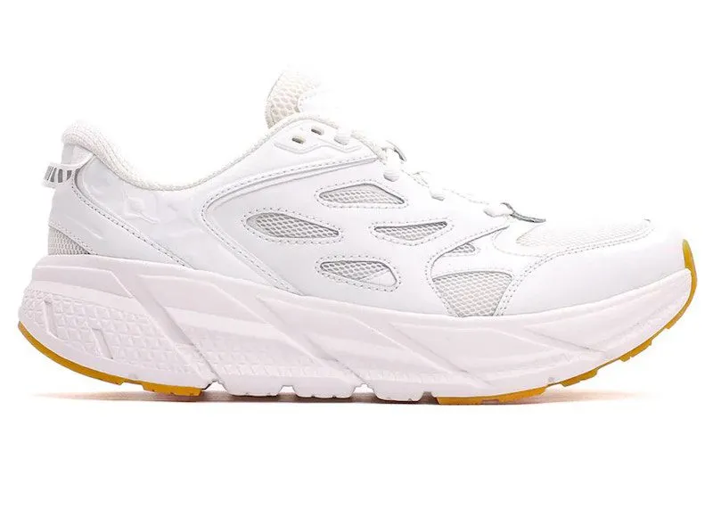 Hoka One Clifton L White Gum “White / White” | 1160050-WWH