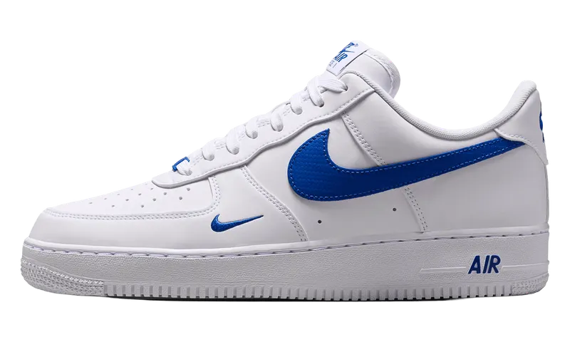 Nike Air Force 1 Low ’07 “Carbon Fiber Swoosh White Game Royal” “Carbon/White/Game Royal” | IV5732-100