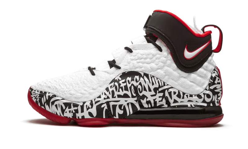 Nike LeBron 17 ‘LeBron 4 Graffiti’ White/University Red/Black | CT6047-100