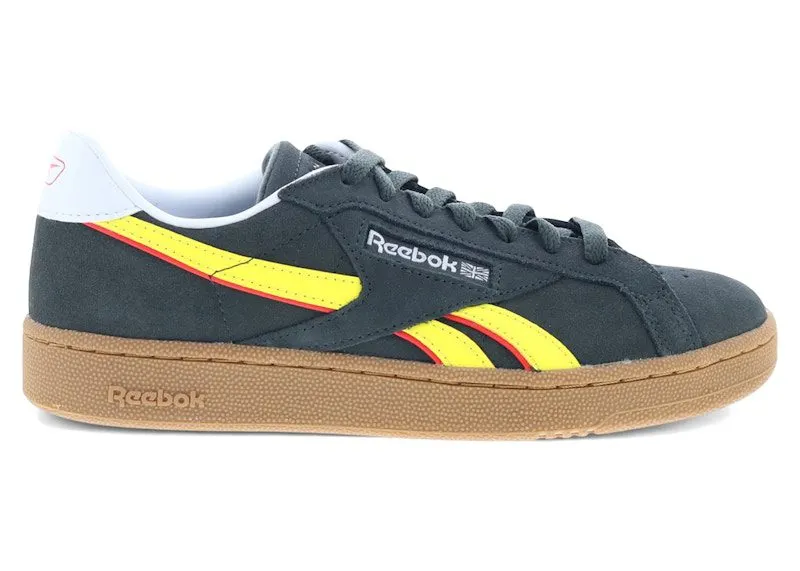 Reebok Club C Grounds UK Black Electric Yellow Gum | 100209036
