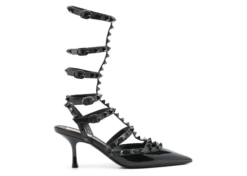 Valentino Garavani Rockstud Pointed Toe Pumps Black | 3W0S0HU9CVA0NO