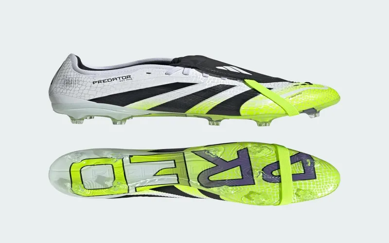 adidas Predator Pro Fold-Over Tongue FG Cloud White Core Black Lucid Lemon | JS4071