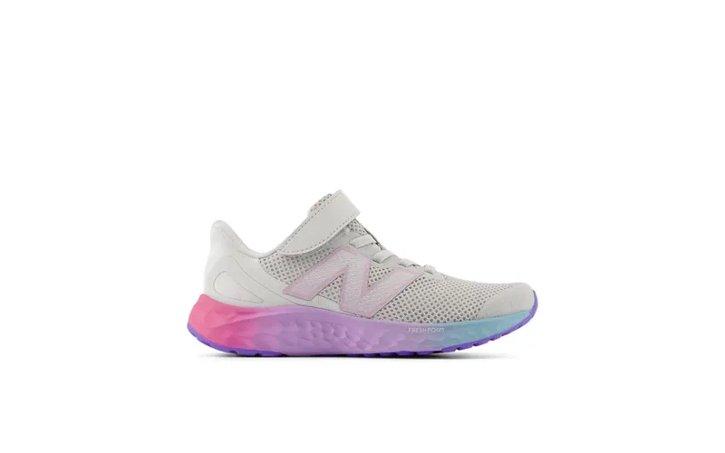 New Balance Fresh Foam Arishi v4 Bungee Lace Grey Matter Mid Century Pink Lilac Glo | PAARIGR4