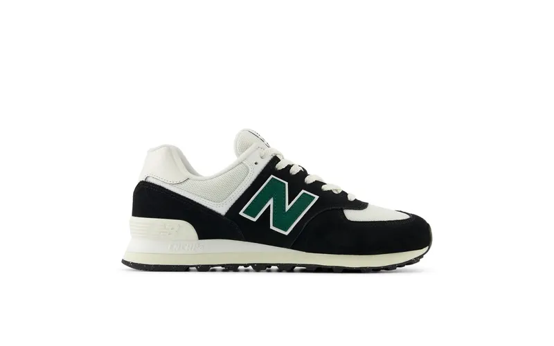 New Balance 574 Black White Marsh Green | U574RBG