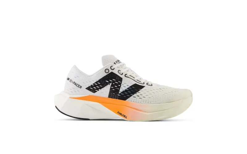 New Balance FuelCell SuperComp Pacer v2 Hot Mango Angora White | WFCRRCH2