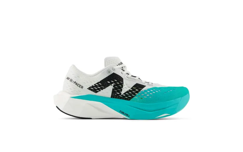 New Balance FuelCell SuperComp Pacer v2 White Cyber Jade Black | WFCRRLW2