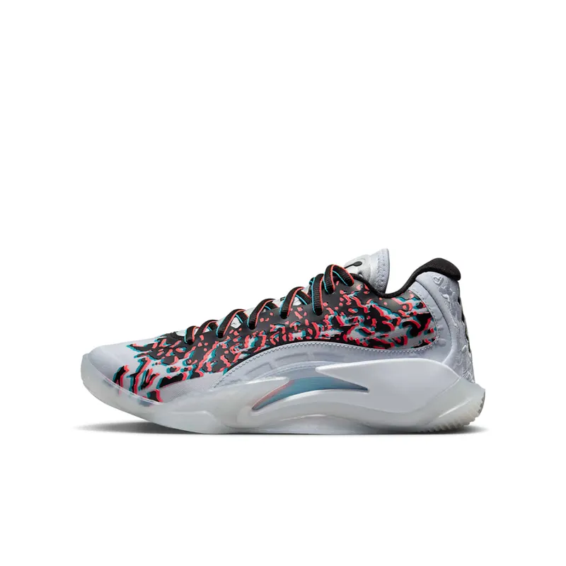 Jordan ZION 3 GS “Football Grey/Black/Flash Crimson/Chlorine Blue” | FZ4792-060