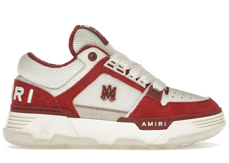AMIRI MA-1 Deep Red Quad Monogram Print | AMFOSR1085-644