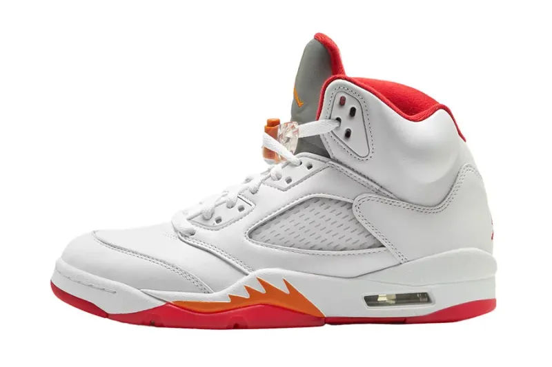 Air Jordan 5 – “White / Sunset / Fire Red / Black” | IV5678-102
