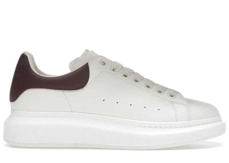 Alexander McQueen Oversized Off-White Bordeaux | 553680 WIACV 9092