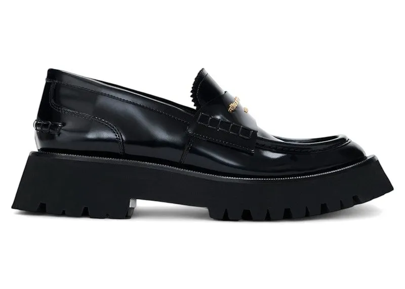 Alexander Wang Carter Mid-Heel Lug Loafers Black | 30122F028-001