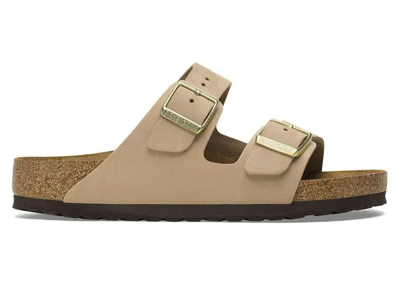 Birkenstock Arizona Soft Footbed Nubuck Leather Sandcastle | 1019013