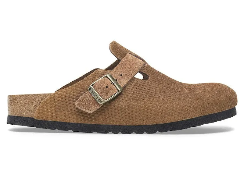 Birkenstock Boston Embossed Corduroy Dark Tea | 1028227