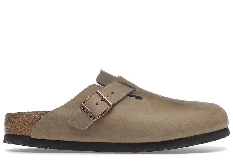 Birkenstock Boston Soft Footbed Oiled Leather Tobacco Brown | 1018147