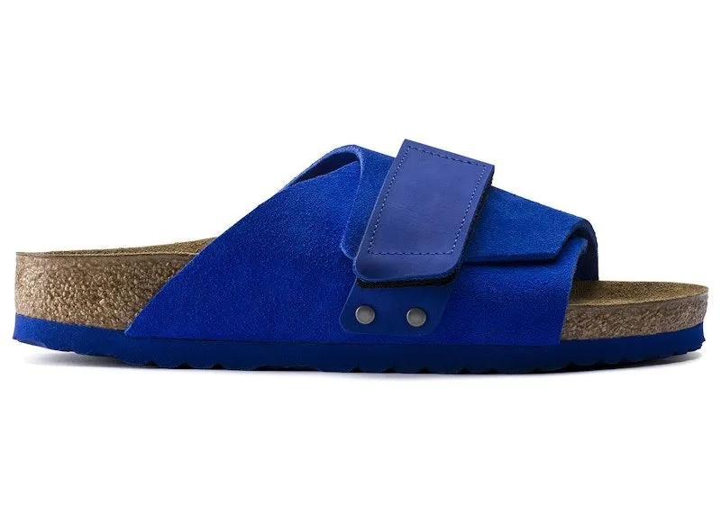 Birkenstock Kyoto Nubuck Suede Ultra Blue (Blue Sole) | 1015574