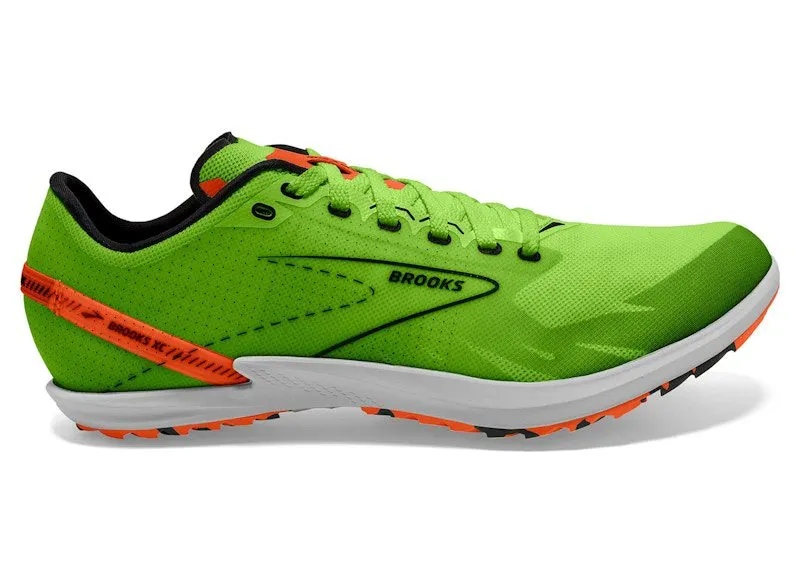 Brooks Draft XC Spikeless Green Gecko Red Orange White | 100038-1D-308