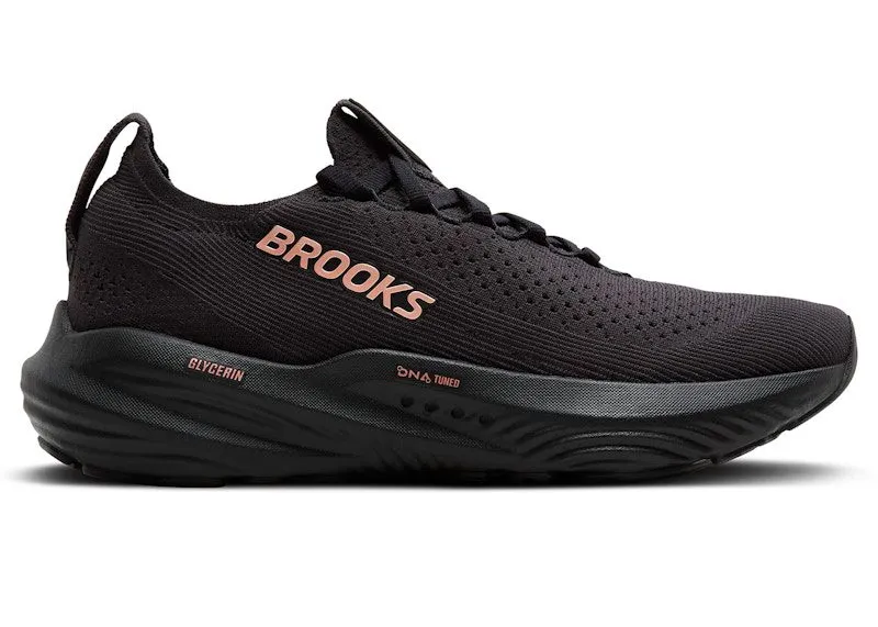 Brooks Glycerin StealthFit 22 Black Grey Rose Gold | 120437-1B-068