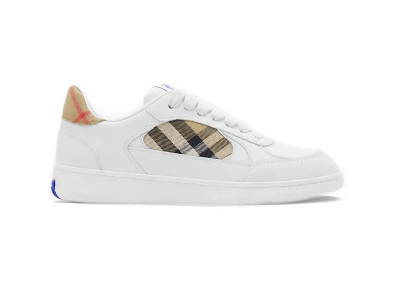 Burberry Check Terrace Sneakers White Beige | 8108654