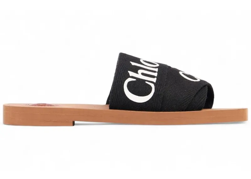 Chloe Woody Mule Black | CHC22U188Z3001