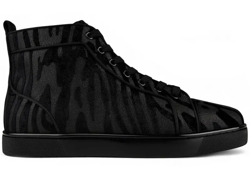 Christian Louboutin Louis Orlato Flat Black Zebra | 1240398 BK01