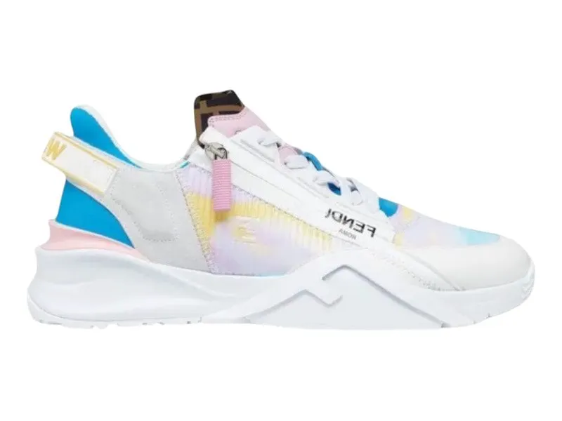 Fendi Flow Low Top White Light Blue | 7E1514AHIIF1GZ1
